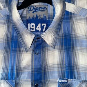 DIXXON “The 1947” Dixxon “ Pearl button down short sleeve 2XL EUC